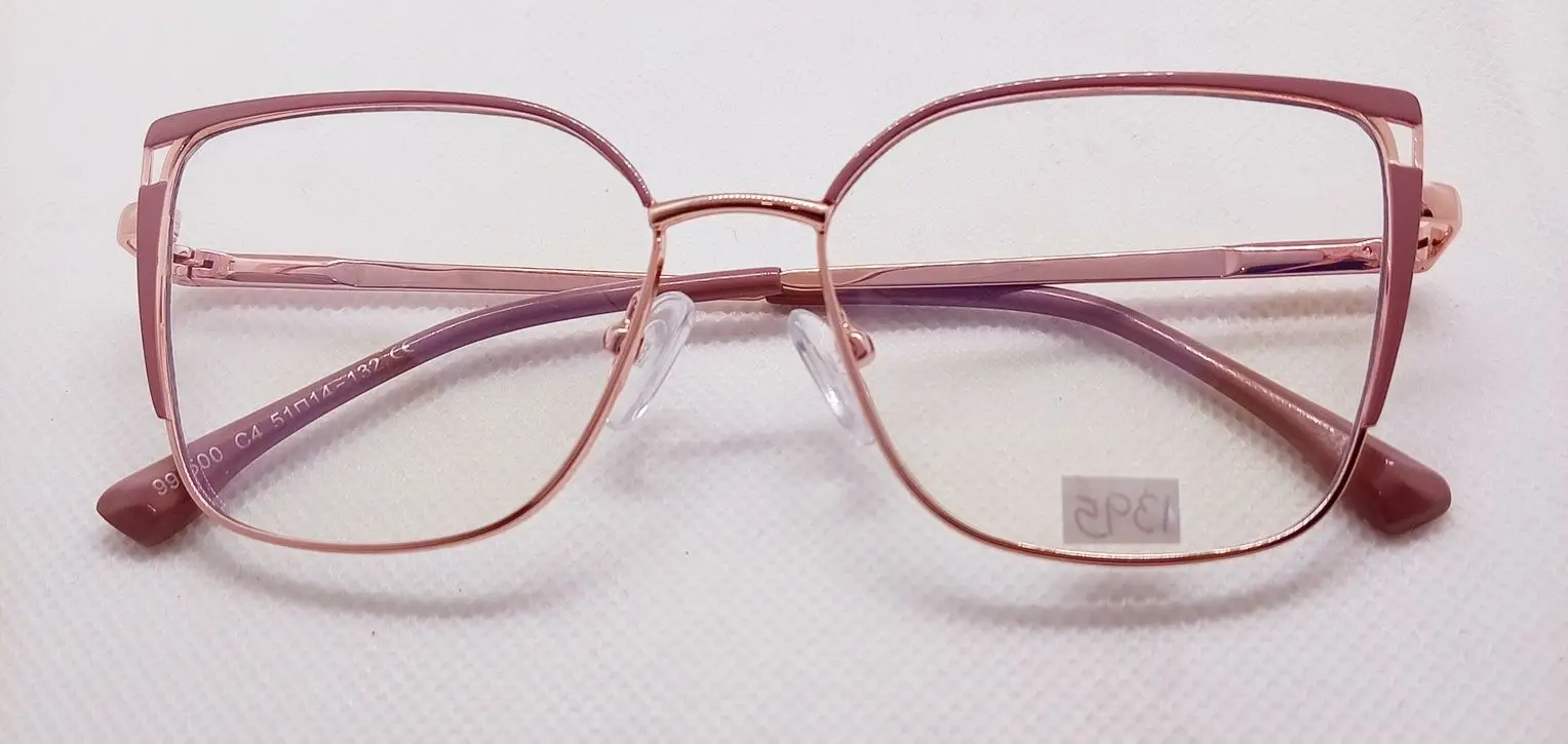 montura mujer agatada metálica dorada morada montura mujer agatada metálica dorada morada