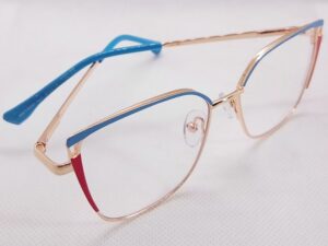 montura mujer agatada metálica dorada