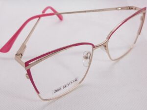 montura mujer agatada dorada fucsia