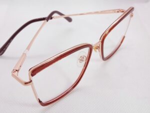 montura mujer metálica bicolor cobre & marrón