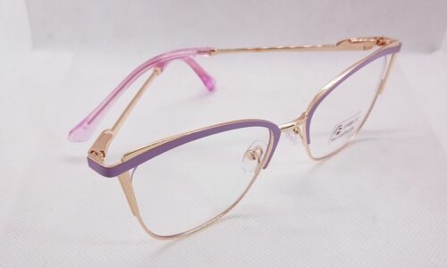 montura metalica mujer tr90 morada dorada