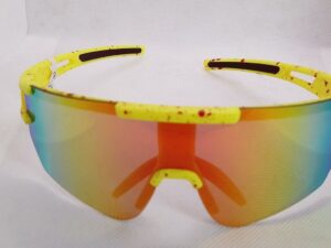 gafas deportivas marco amarillo lente espejado