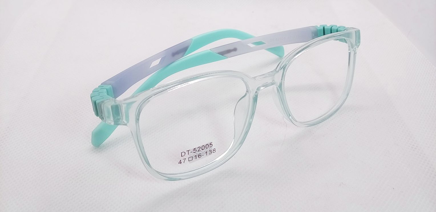 montura infantil transparente verde niño montura infantil transparente verde niño