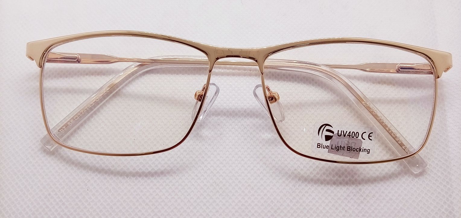 montura metálica hombre rectangular dorada montura metálica hombre rectangular dorada