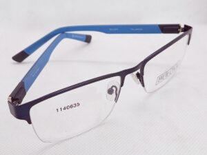 montura metalica al aire hombre azul